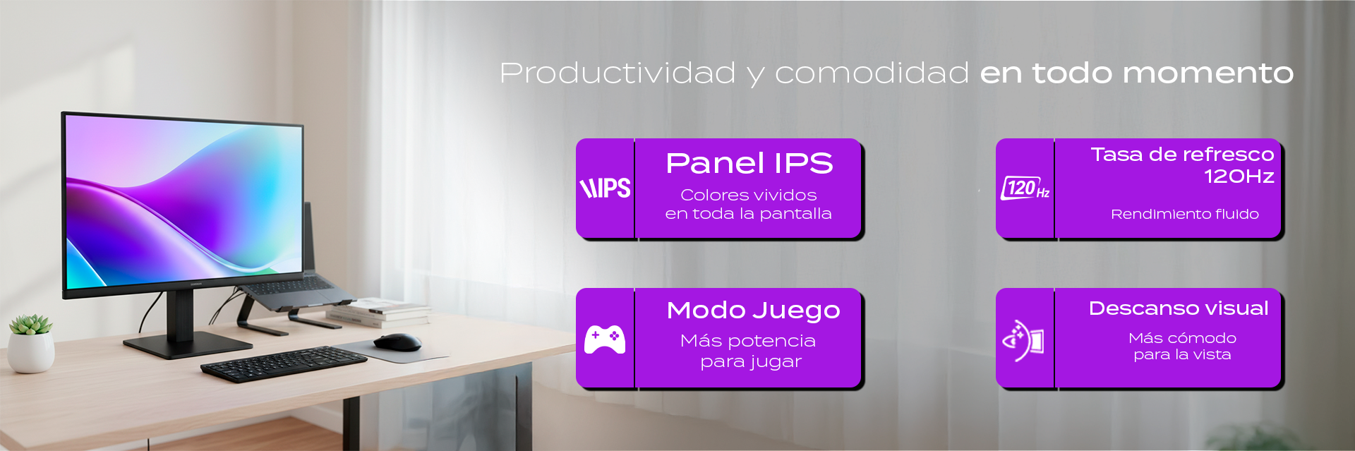 Monitor Samsung 22 Essential S3 Flat 120 Hz Fhd 1920x1080 El monitor Samsung LS22F320GANXZA de 22" ofrece una experiencia visual excepcional con su panel IPS Full HD y una frecuencia de actualización de 120 Hz, ideal para gaming, trabajo y entretenimiento.